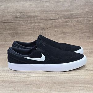 Nike SB Zoom Janoski Men's Size 12 Black Suede Slip On Shoes (AT8899-002)
